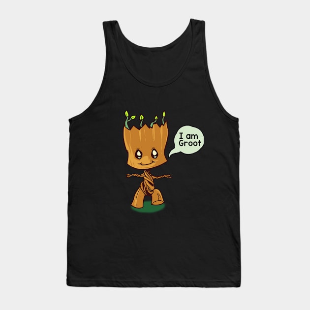 I am Groot Tank Top by peekxel